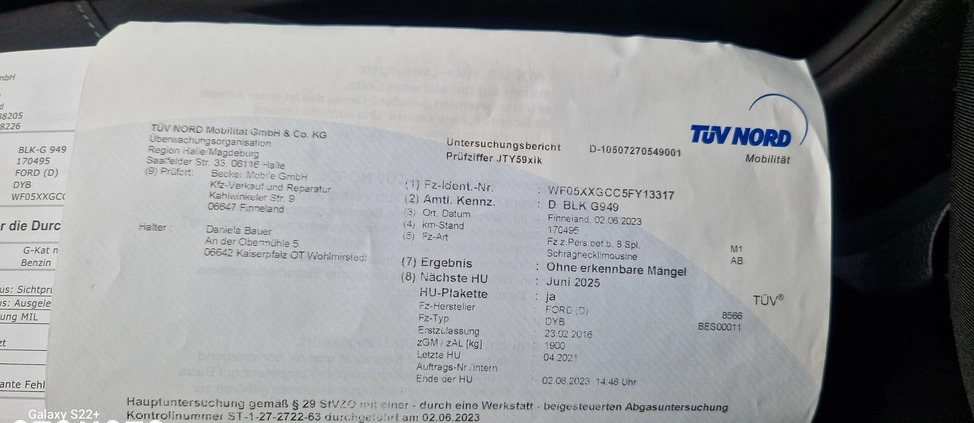 Ford Focus cena 33500 przebieg: 178341, rok produkcji 2016 z Tarczyn małe 631